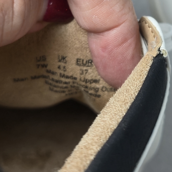 SOUL Naturalizer Women's Neela White and Black Oxford Sneakers Size 7 Wide - Picture 11 of 12